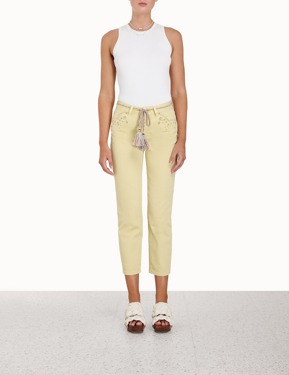 CLOVER SCALLOP STOVEPIPE JEAN - 2