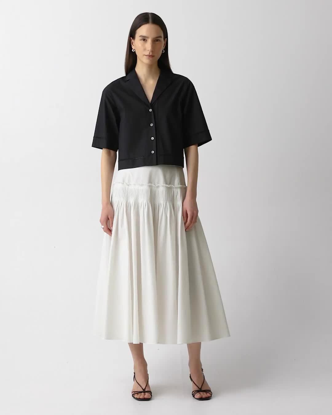 Boxy Camp Shirt in City Poplin - 7