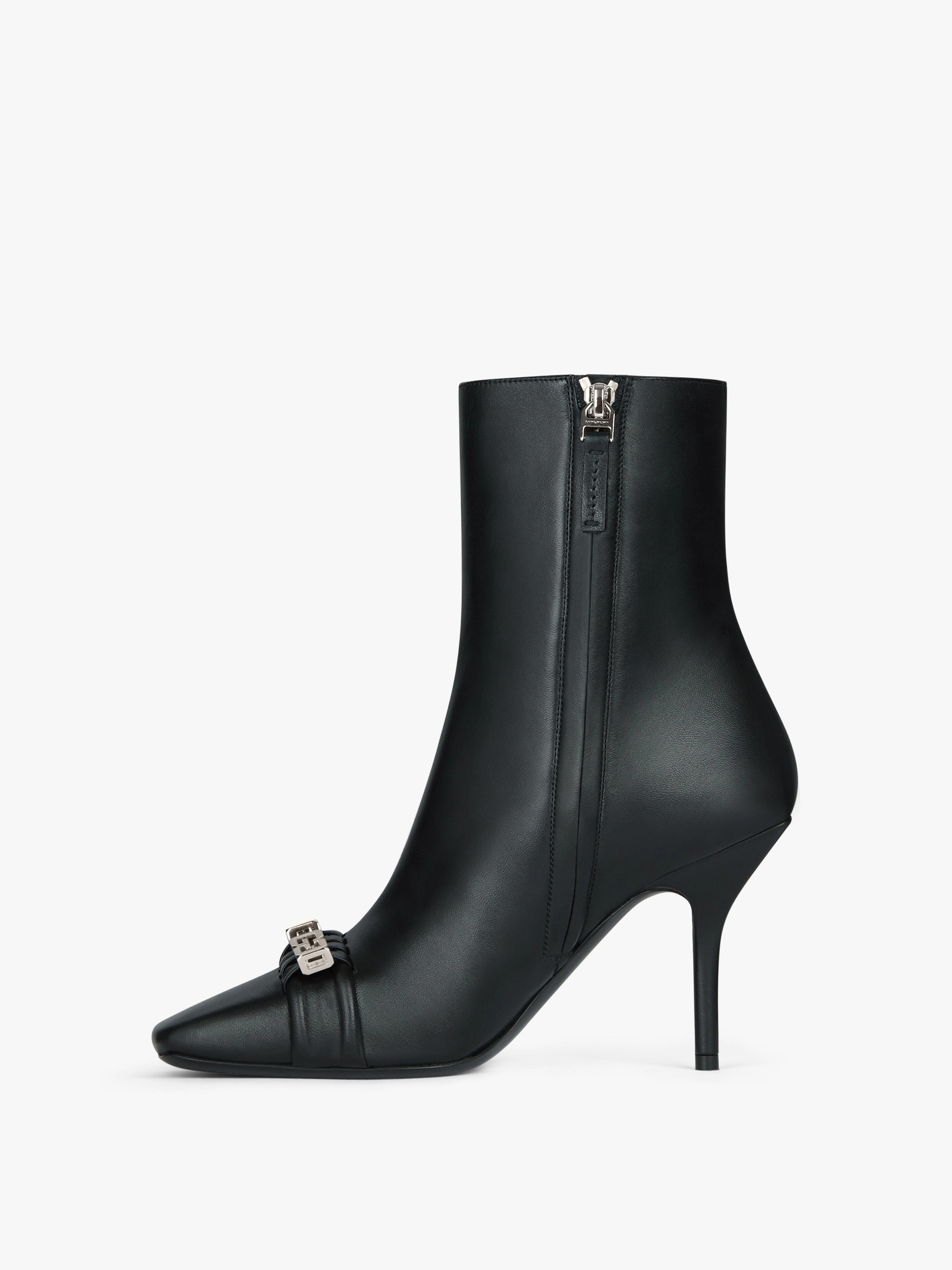 G WOVEN ANKLE BOOTS IN LEATHER - 3