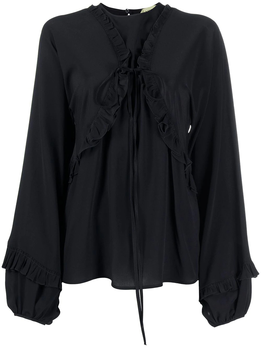 ruffle-trim blouse - 1