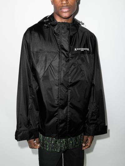 mastermind JAPAN rear logo-print parka coat outlook