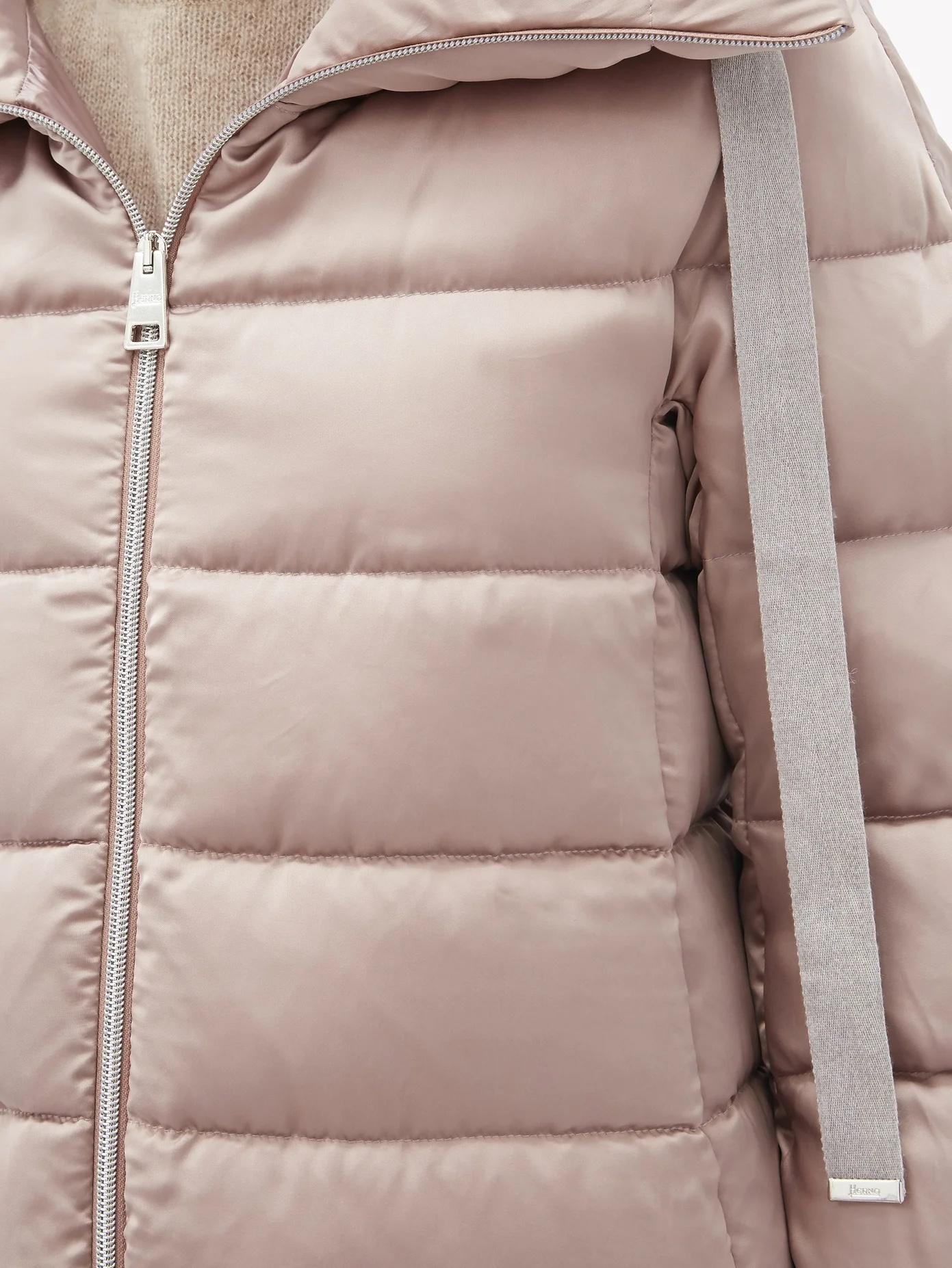 Funnel-neck down jacket - 3