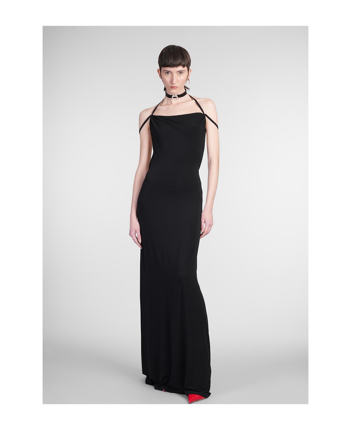Dress Woman In Black Viscose - 2