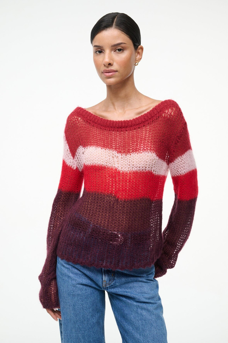 STAUD STAUD TESSA SWEATER SYRAH MULTI outlook