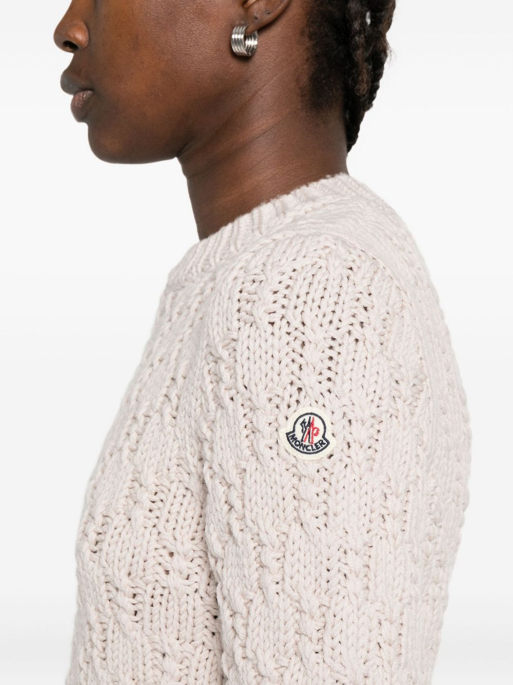 textured wool sweater - 5