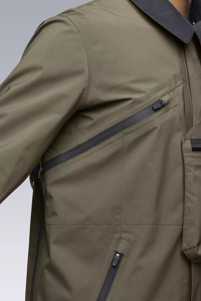 J1A-GTKR-RFM KR EX 3L Gore-Tex® Pro Interops Jacket RAF Green with size 5 WR zippers in matte black 26