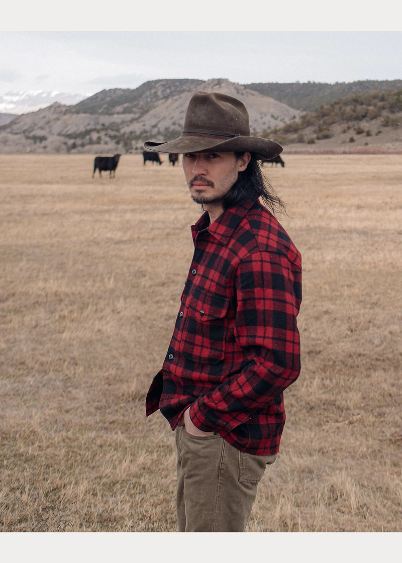 Plaid Wool Twill Overshirt 6