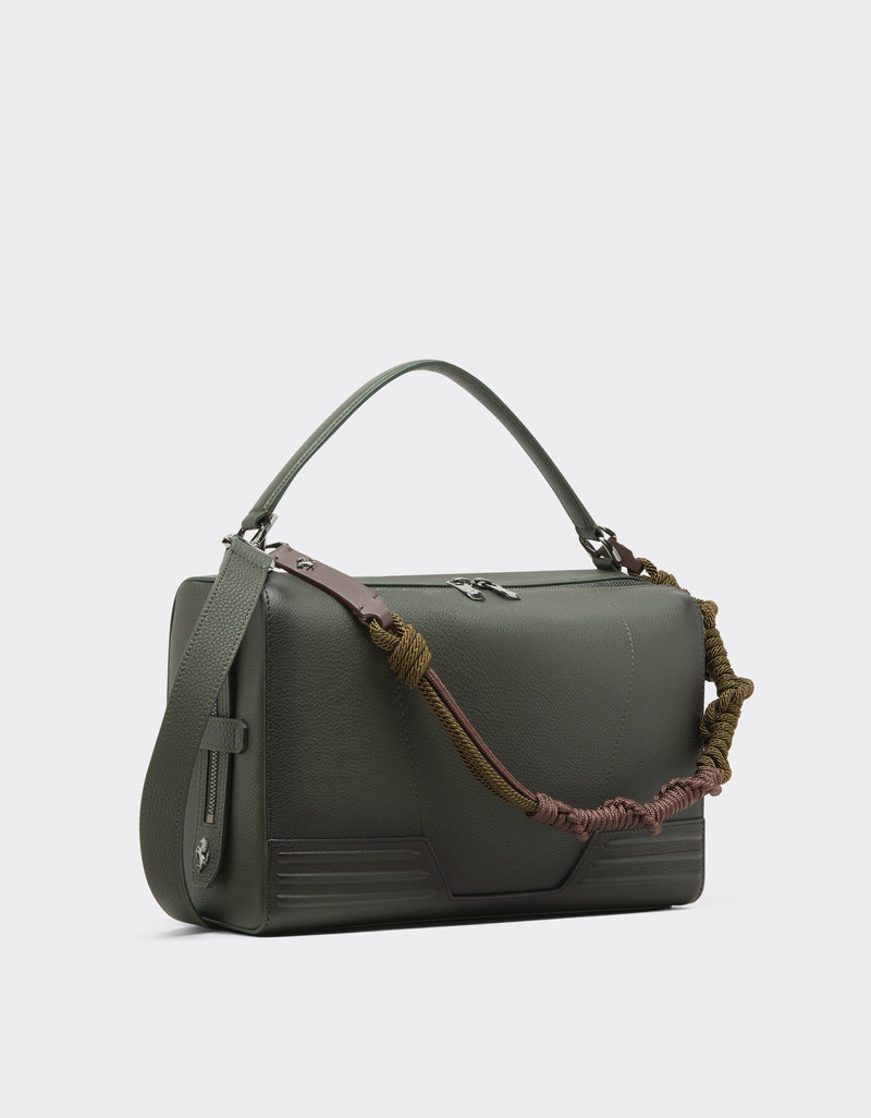 Reconditioned by Ferrari GT soft shoulder bag in gradient-effect leather with scoubidou detail 4