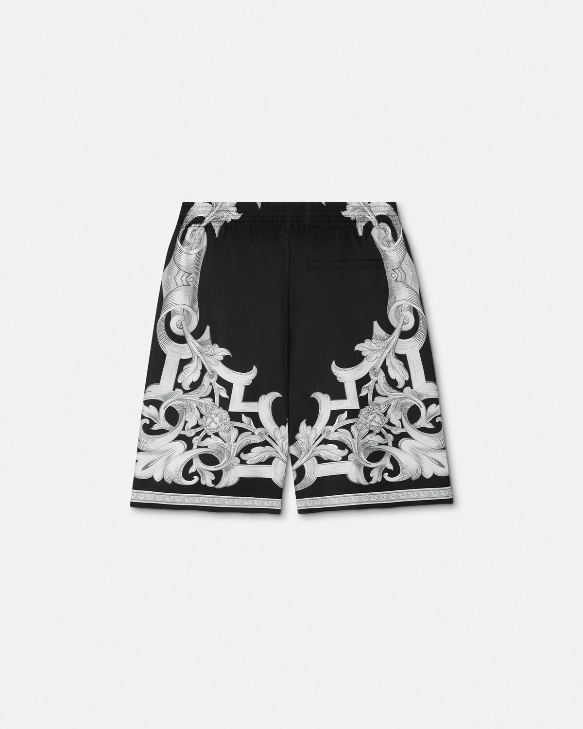 Architectural Baroque Silk Shorts - 3
