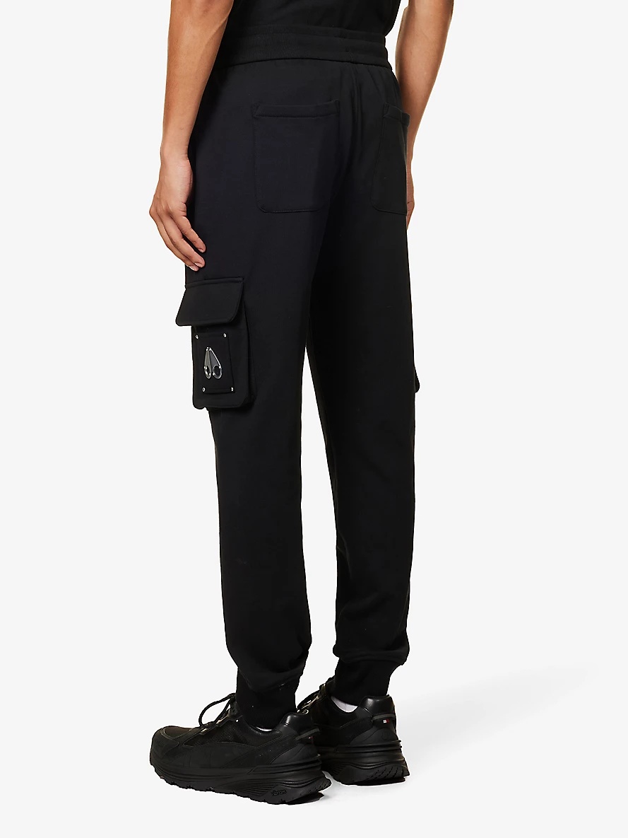 Hartsfield cargo-pocket tapered-leg cotton jogging bottoms - 4