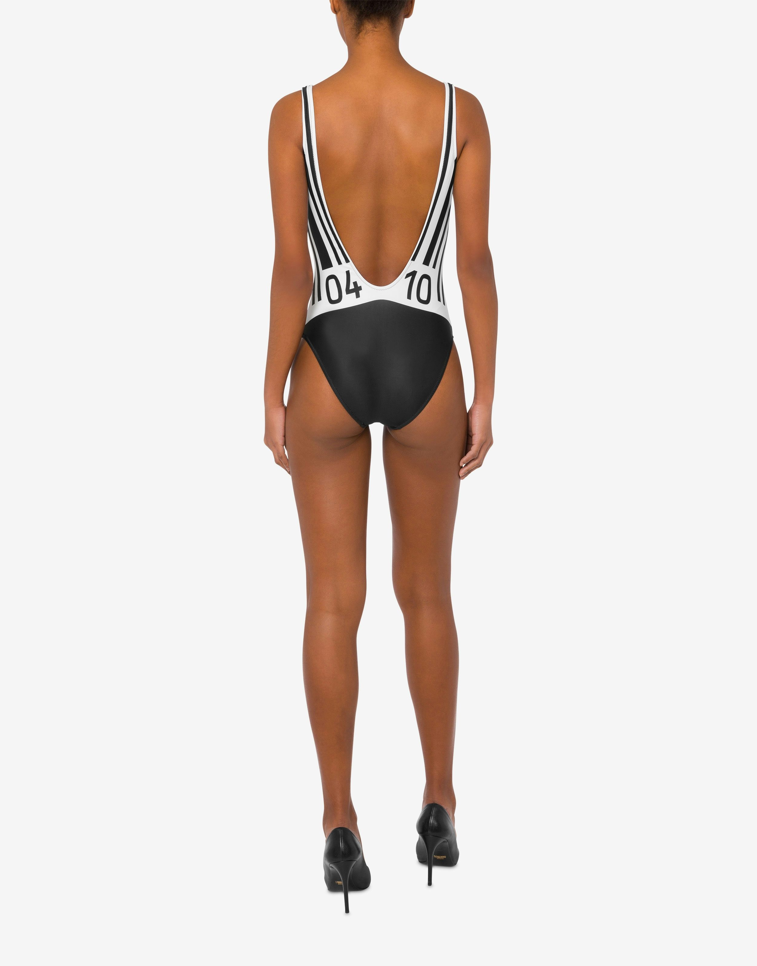 SWIMSUIT WITH BARCODE PRINT - 3