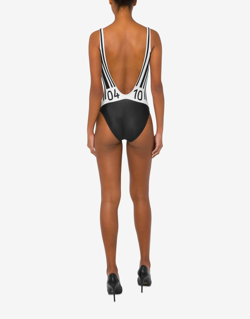 SWIMSUIT WITH BARCODE PRINT 3