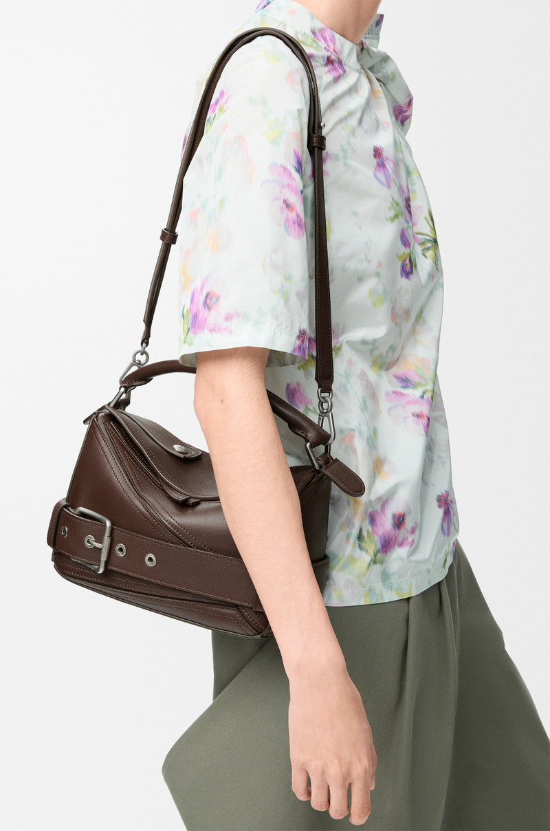 Loewe Small Puzzle Biker bag in shiny calfskin outlook