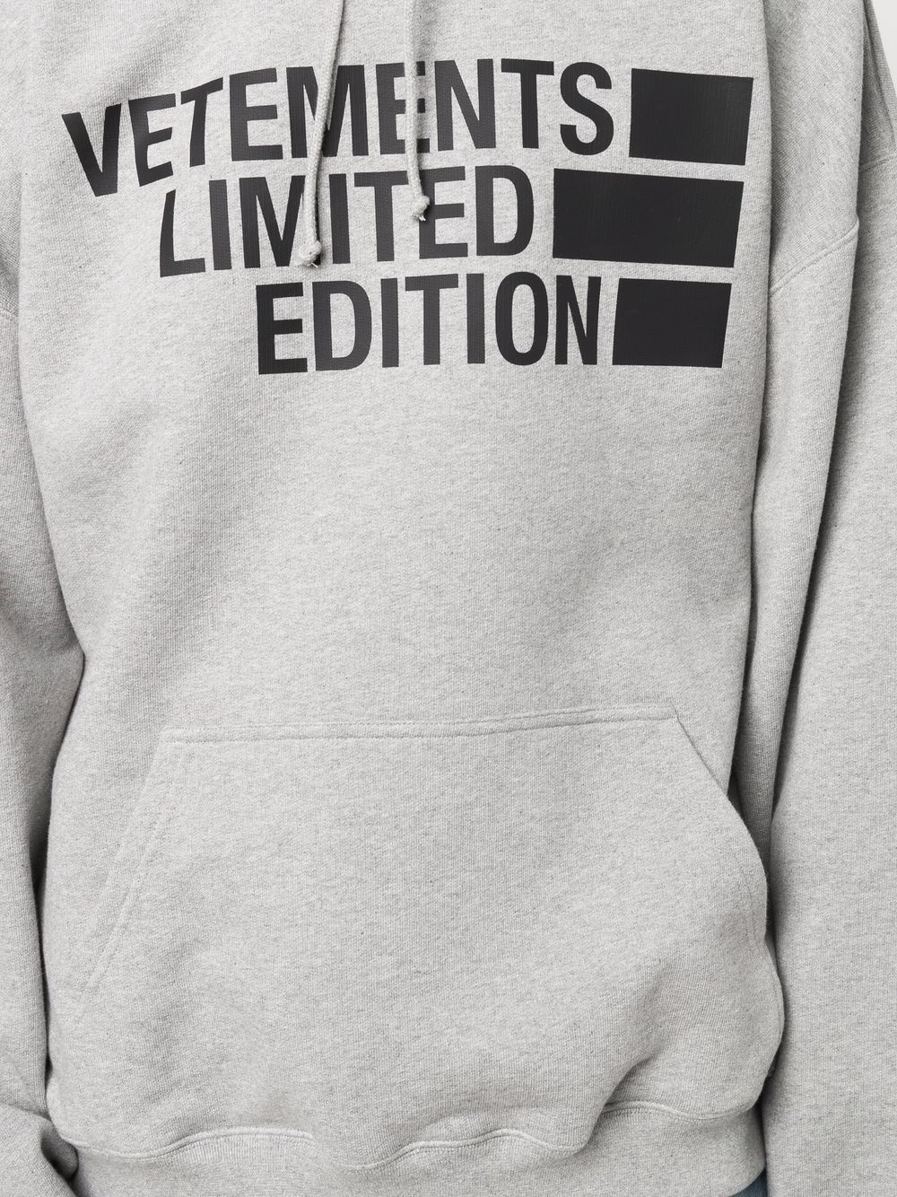 oversize logo-print hoodie - 6