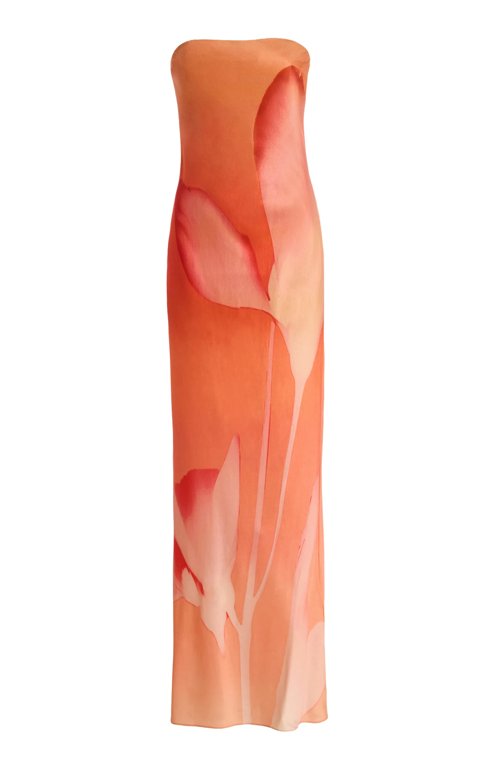 Mora Strapless Crepe Maxi Dress - 1