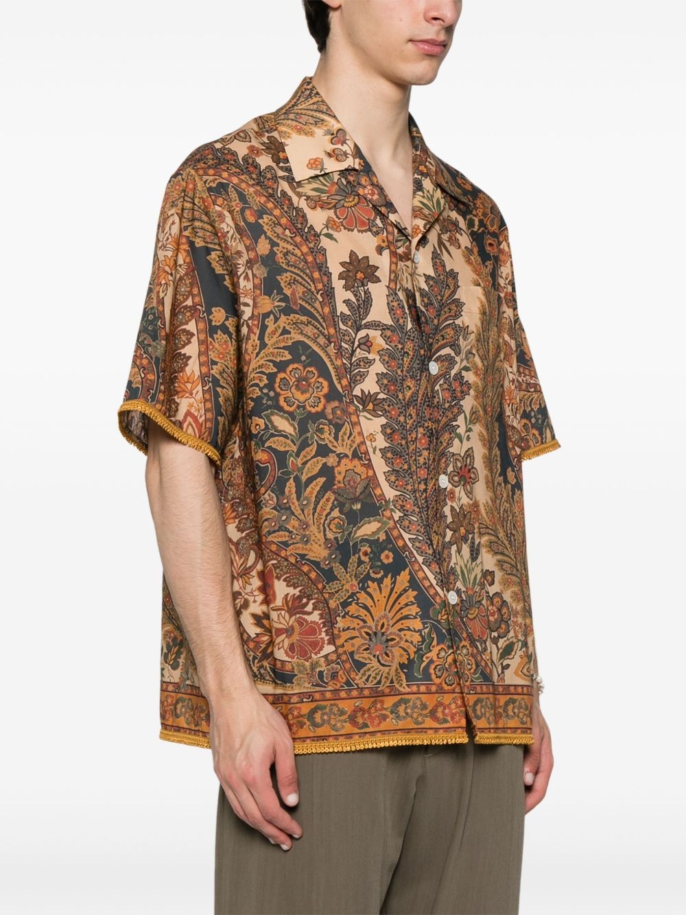 floral-print shirt - 3