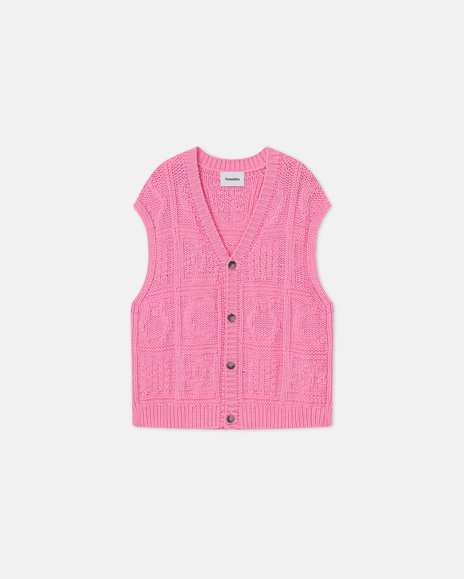 Cable-Knit Cotton-Blend Vest - 1