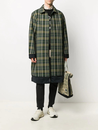 White Mountaineering Pertex Shiled check pattern coat outlook