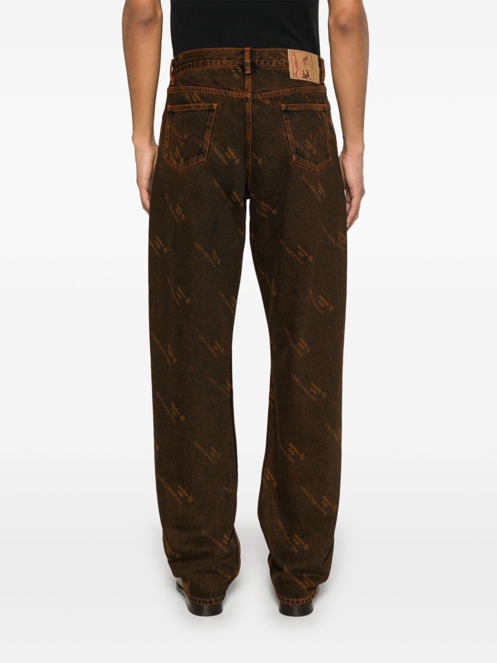logo-print jeans - 4