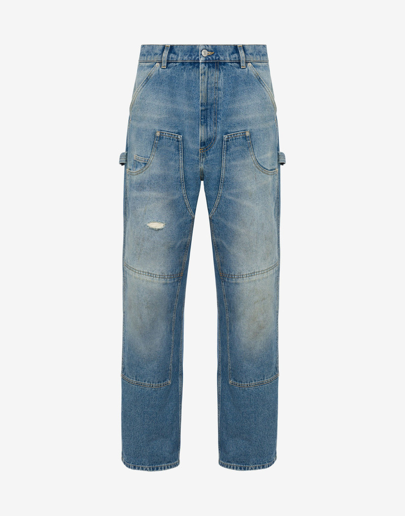 DENIM PANTS LAUREL CROWN 로고 - 1