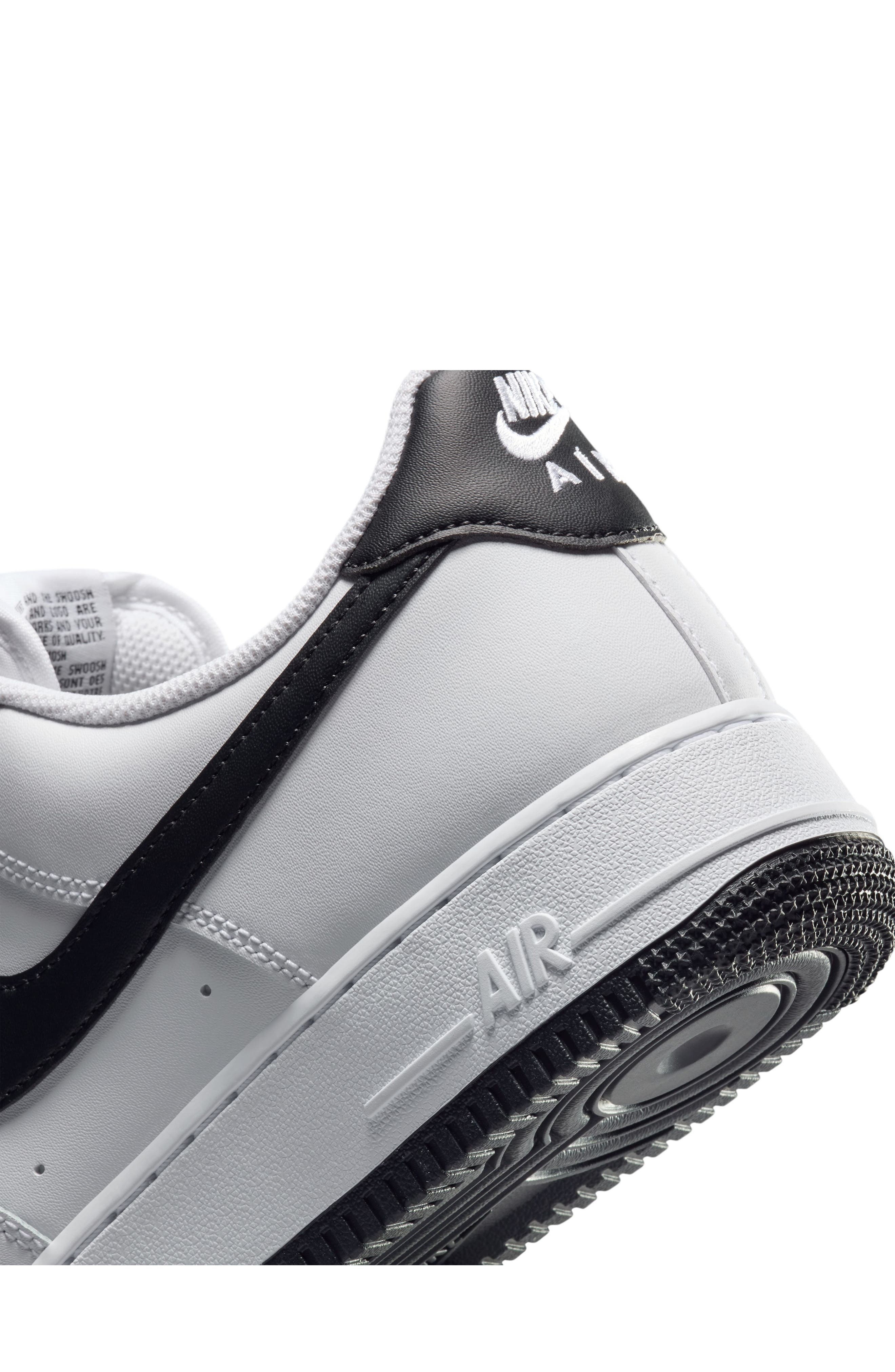 Nike Air Force 1 '07 Sneaker in White/Black/White at Nordstrom - 7