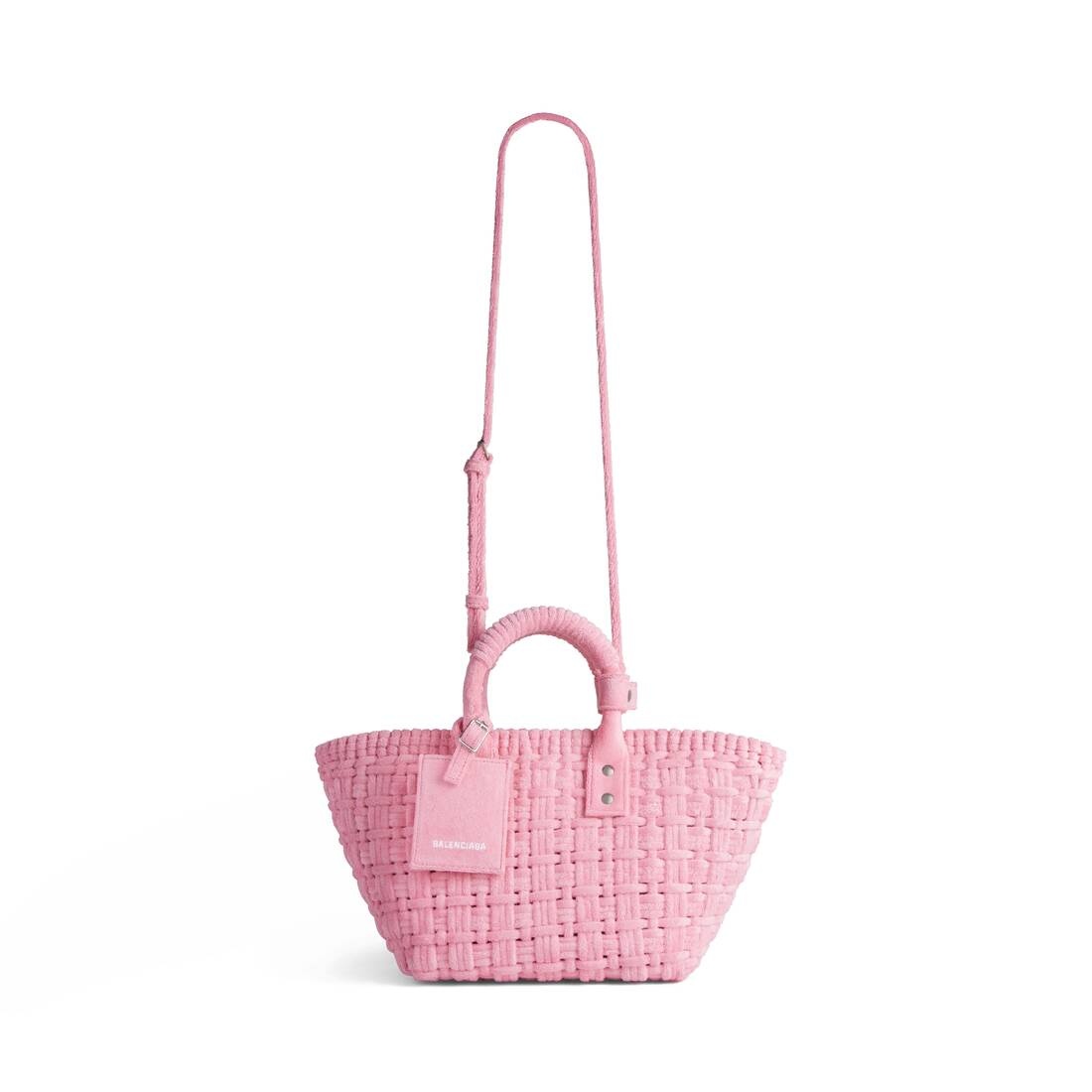 Women's Bistro Xs Basket With Strap In Sponge Fabric in Pink - 5