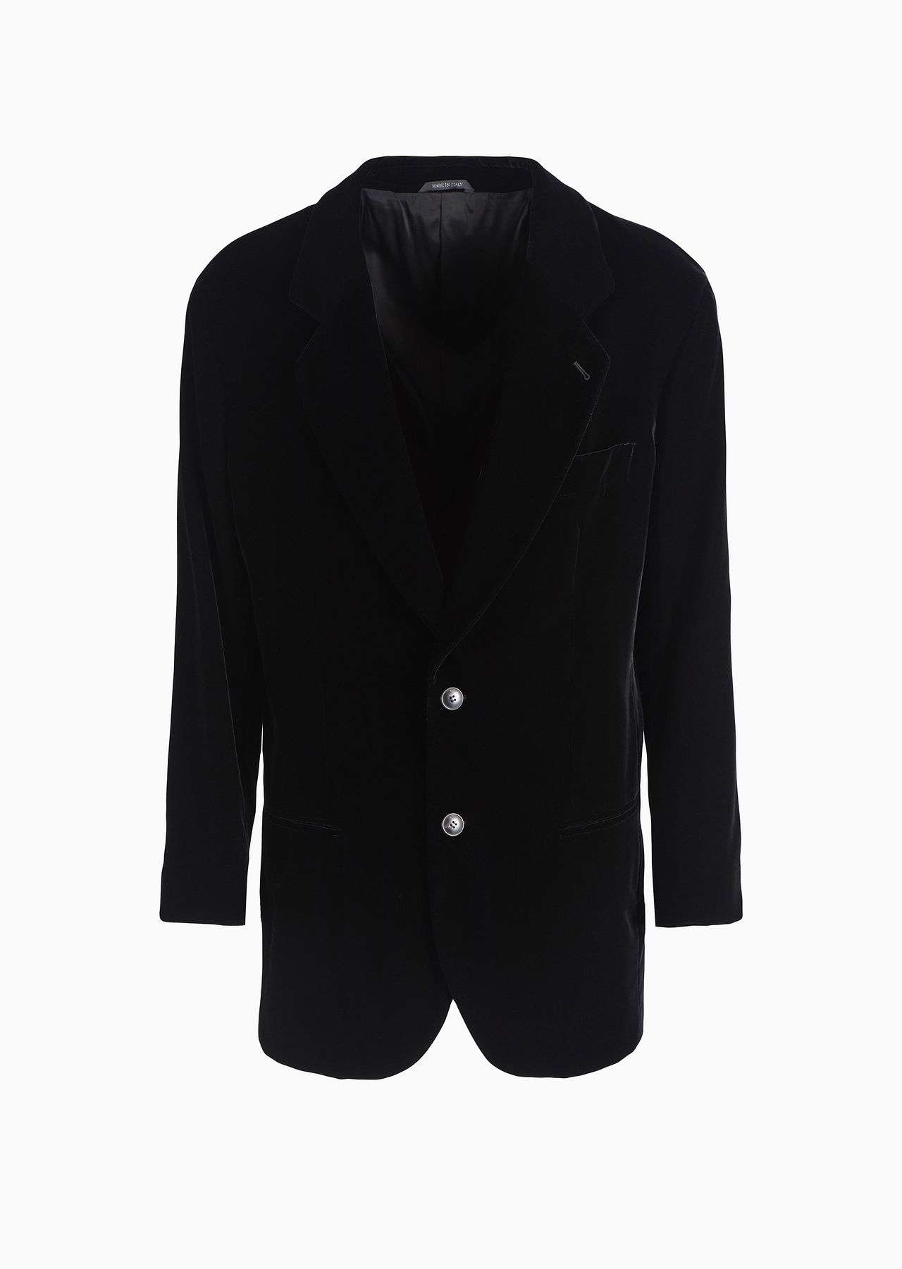 Heritage Line single-breasted velvet jacket - 1