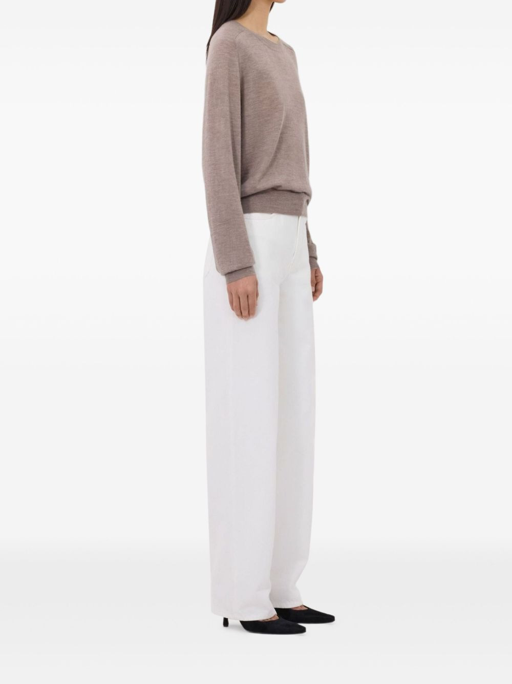 crew-neck cashmere sweater - 3