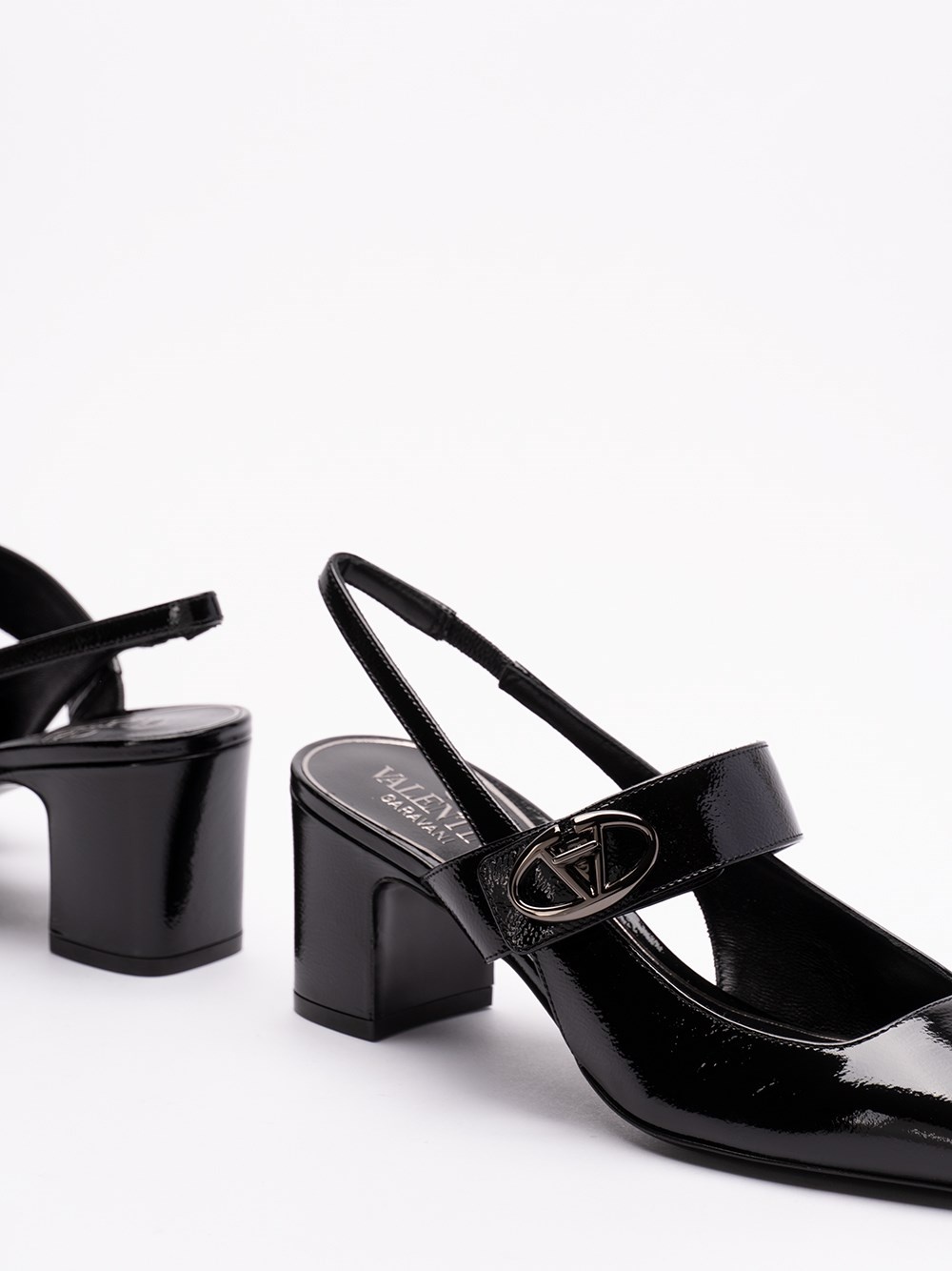 `VLogo Locker` Slingback Pumps - 5