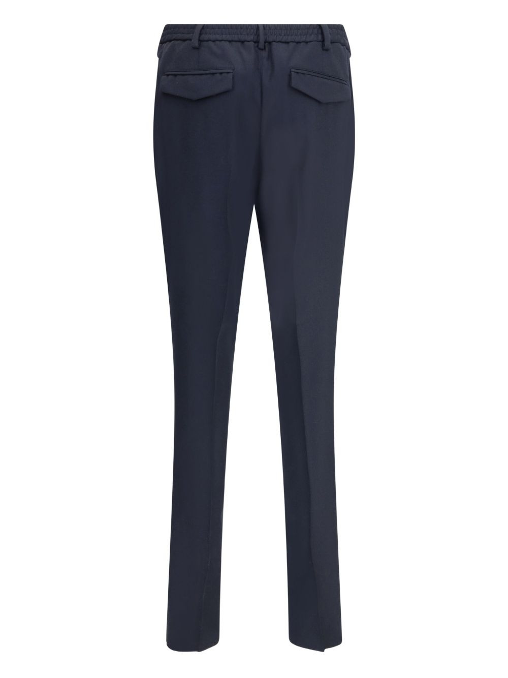 elasticated-waistband flap-pocket trousers - 2