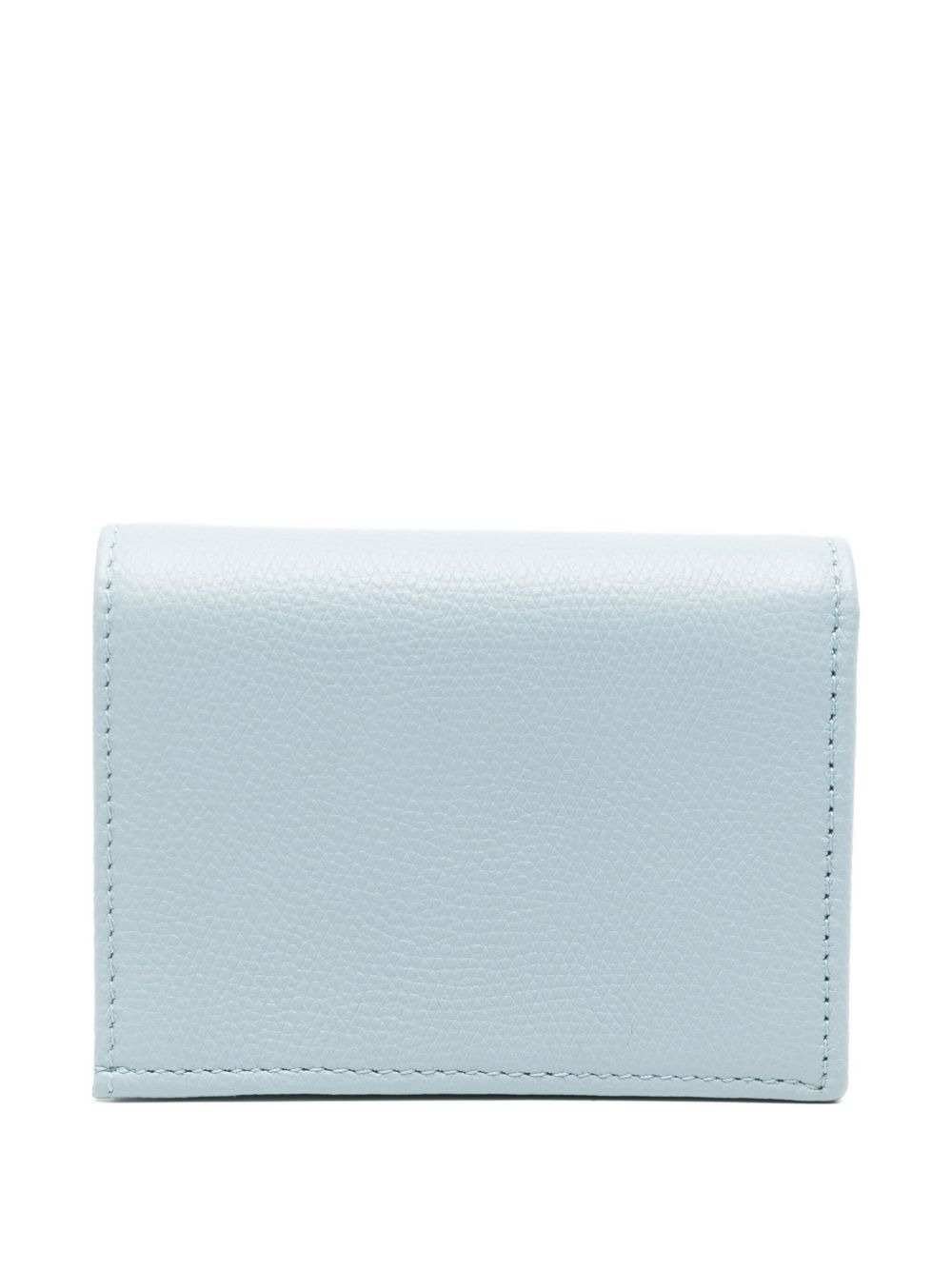 grained leather logo wallet - 2