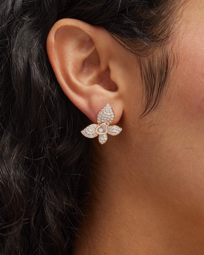 Chopard Happy Butterfly 18K Rose Gold Diamond Earrings outlook
