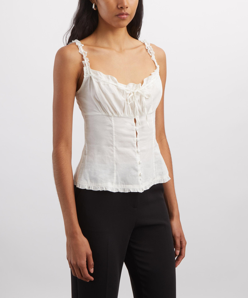 Reformation Teddy Silk Camisole Top outlook