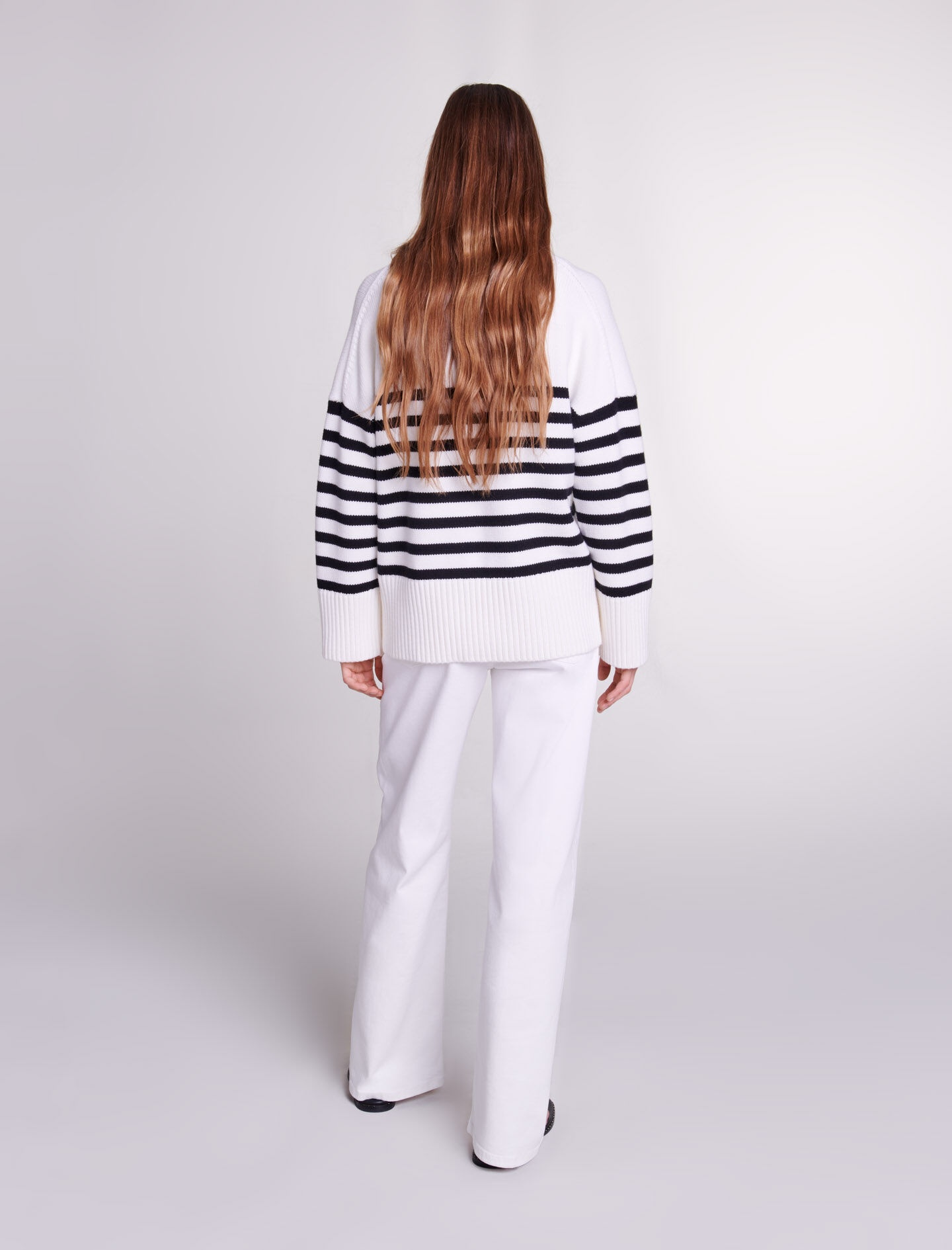 Breton jumper with zip collar - 5