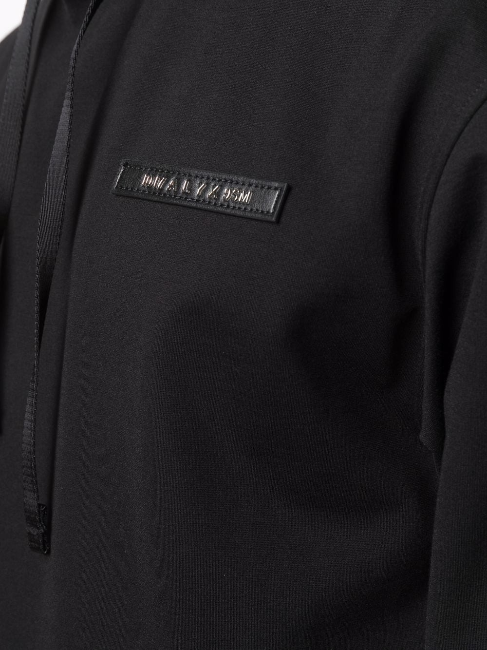 chest logo-patch hoodie - 5