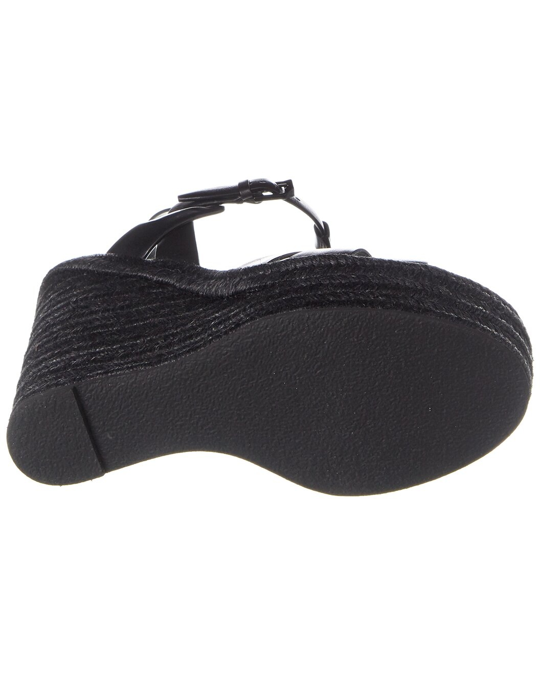 Saint Laurent Tribute 85 Leather Espadrille Wedge Sandal - 4