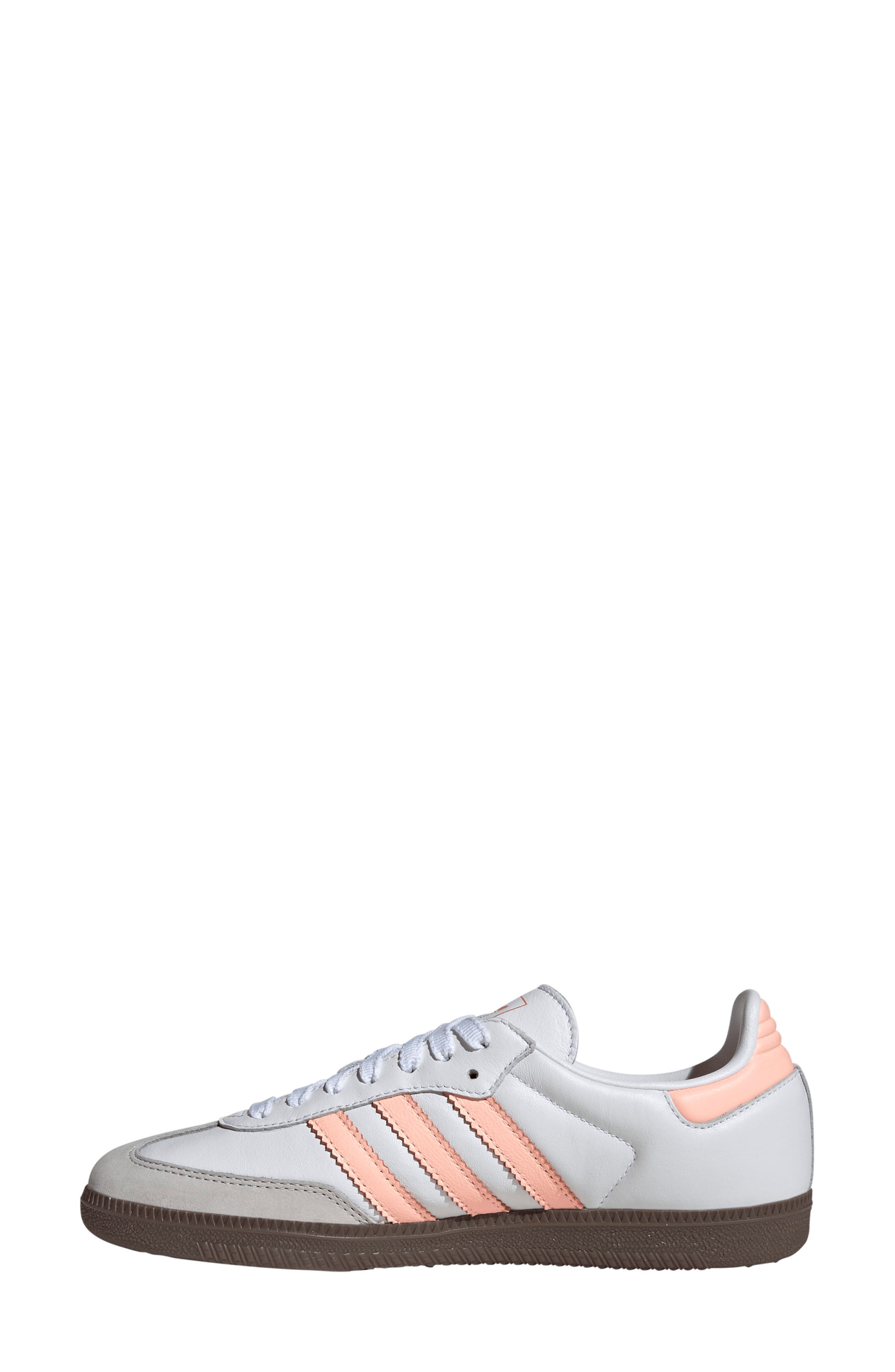 adidas Samba OG Sneaker in White/orange/coral at Nordstrom - 6