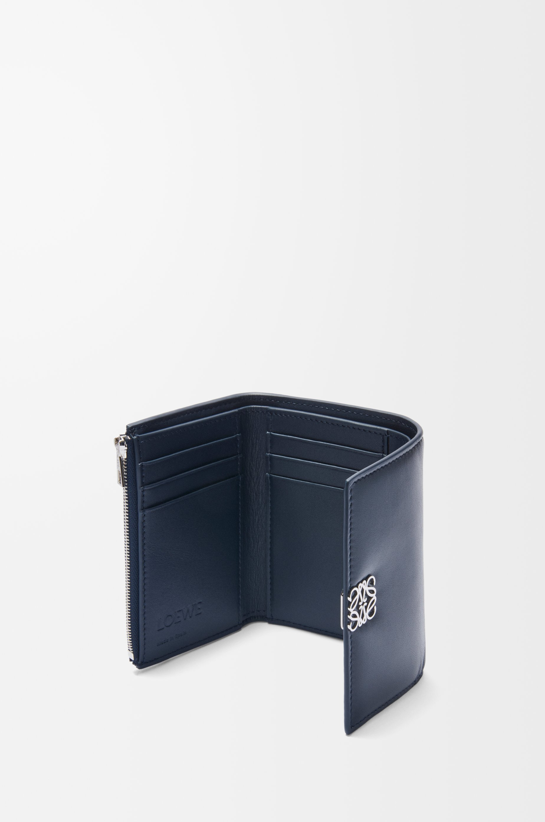 Puffer Anagram small vertical wallet in shiny nappa calfskin - 3