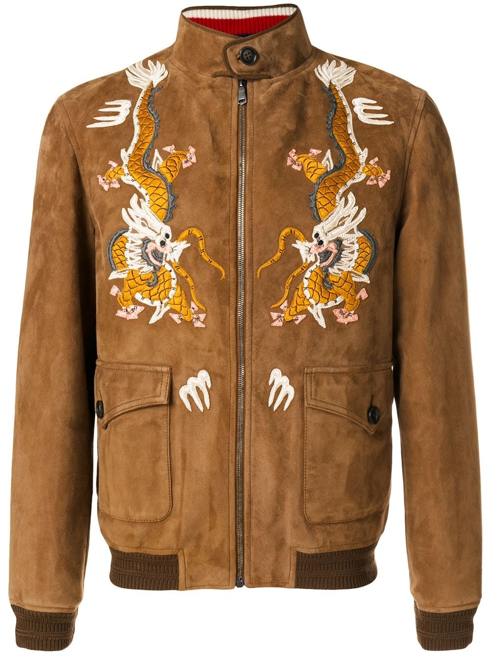 dragon embroidered jacket - 1