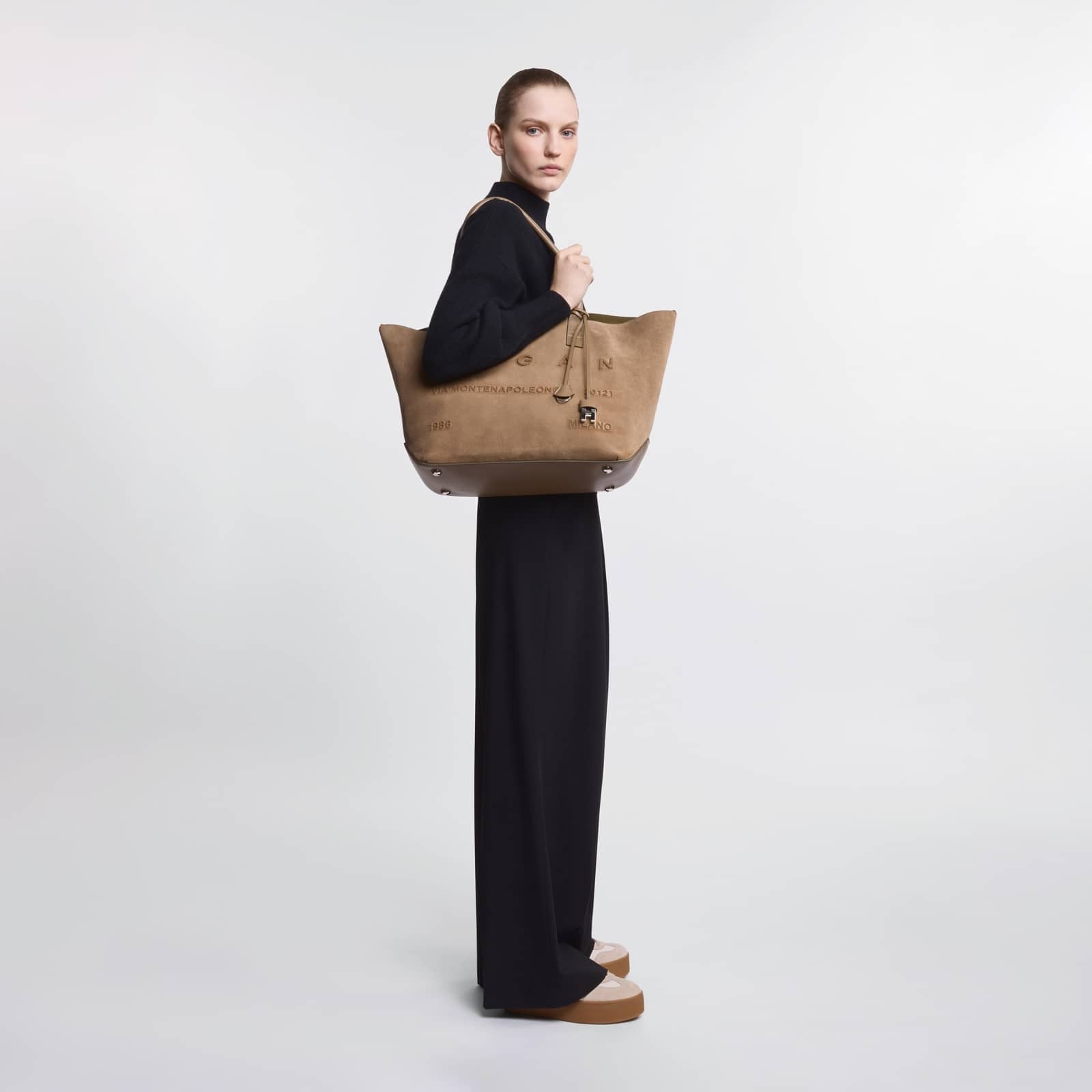 Hogan Script Shopping Bag Medium - 8