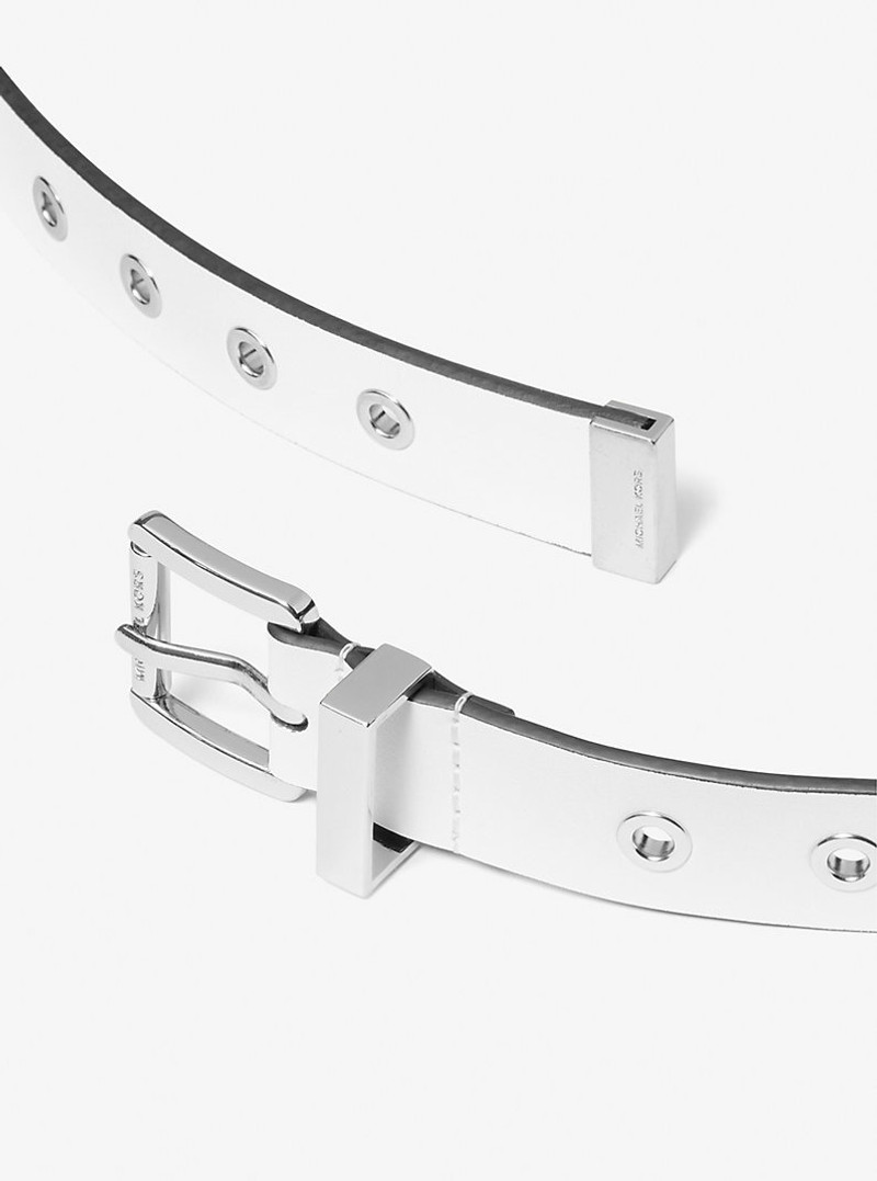 MICHAEL KORS Grommeted Leather Belt outlook