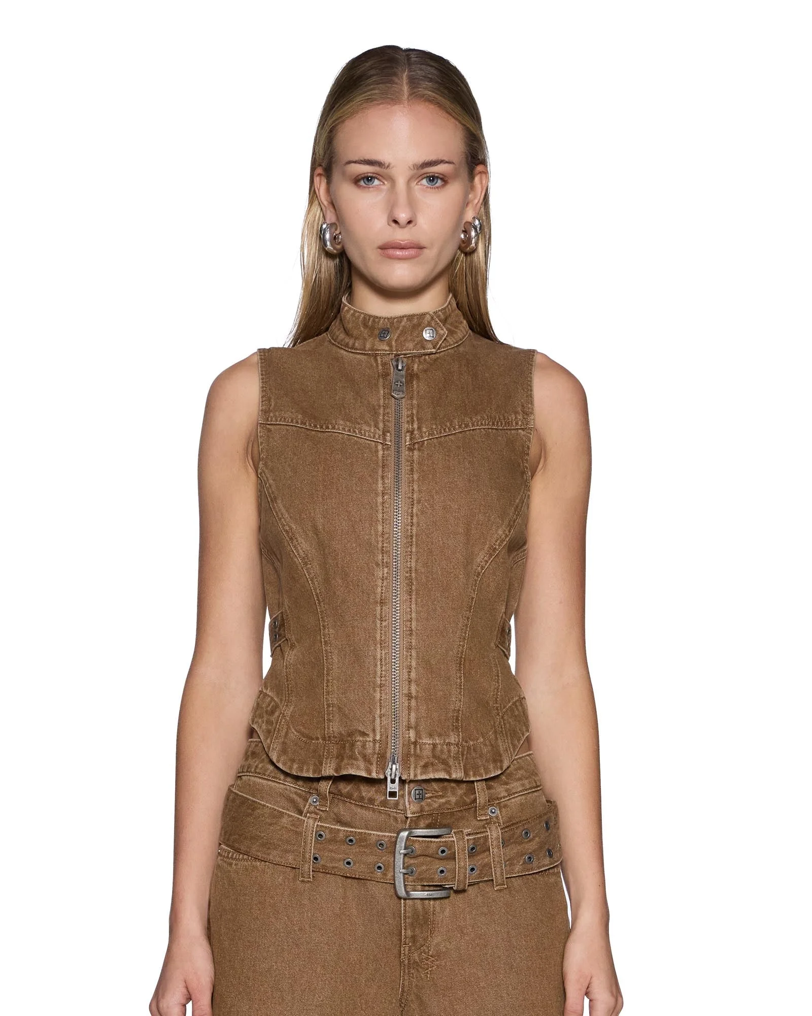 PARADIGM GILET RIDER BROWN - 1