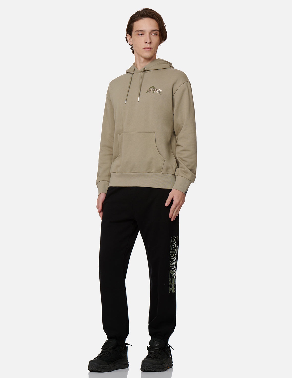 Logo and Slogan Print Sweatpants - 4