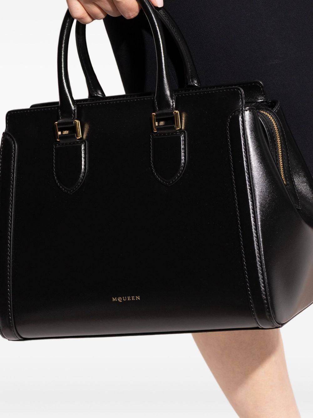 leather tote bag - 2