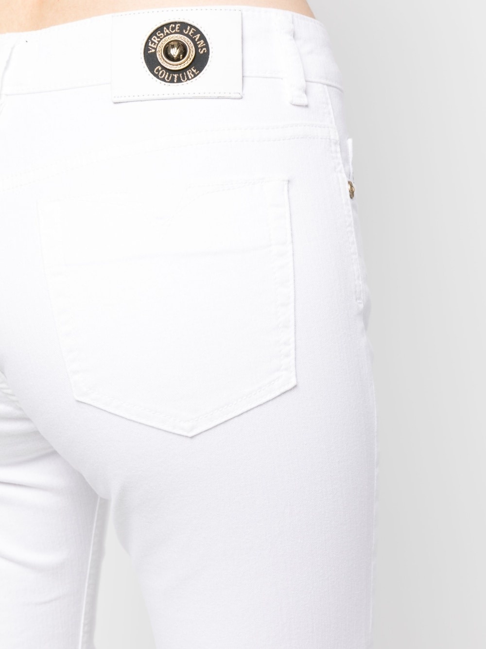 logo-patch skinny jeans - 5
