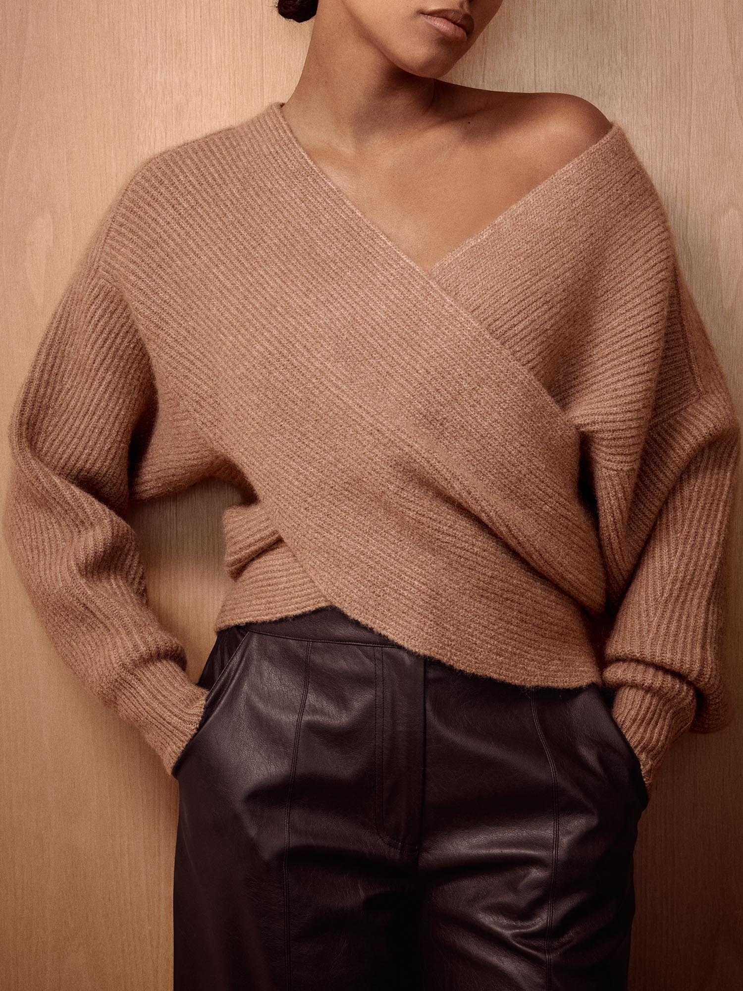 The Hughes Wrap Front Sweater - 3