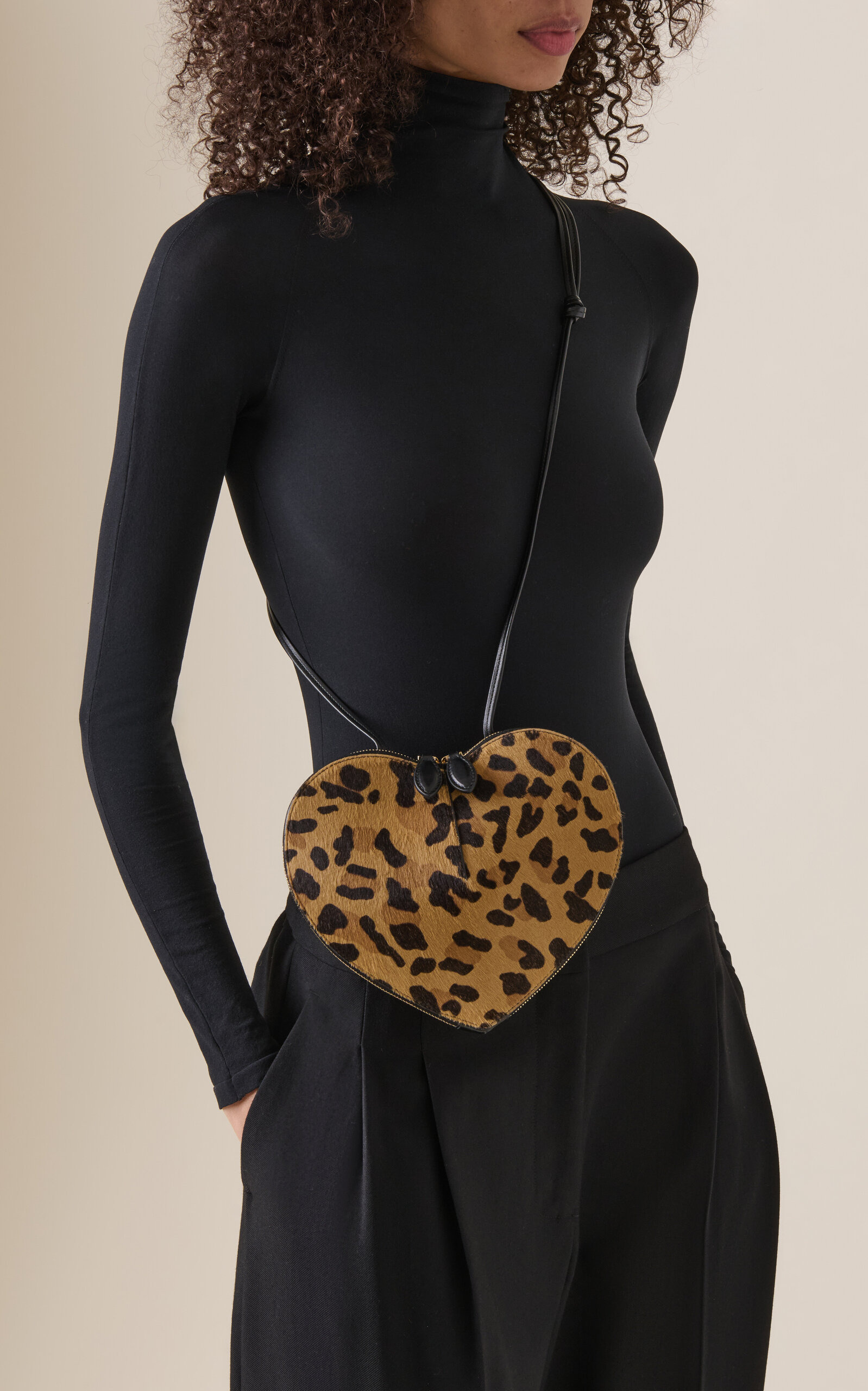 Le Coeur Leopard-Print Pony Hair Bag animal - 2