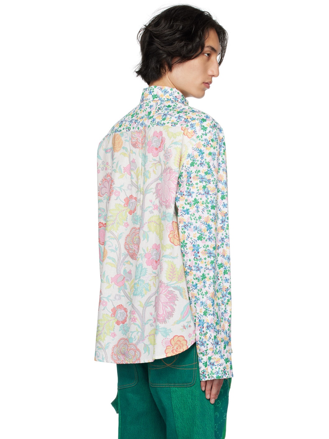 Multicolor Paneled Classic Shirt - 3