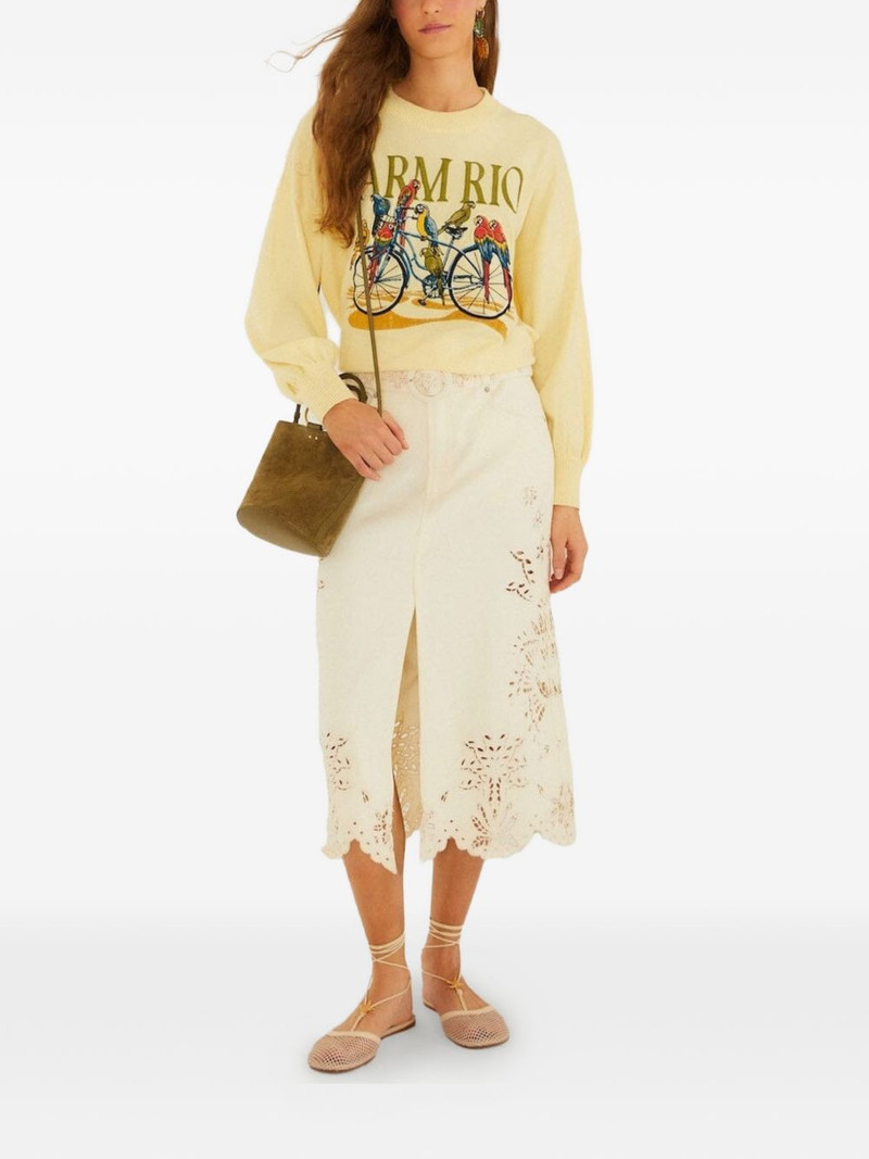 FARM RIO bicycle graphic sweater outlook