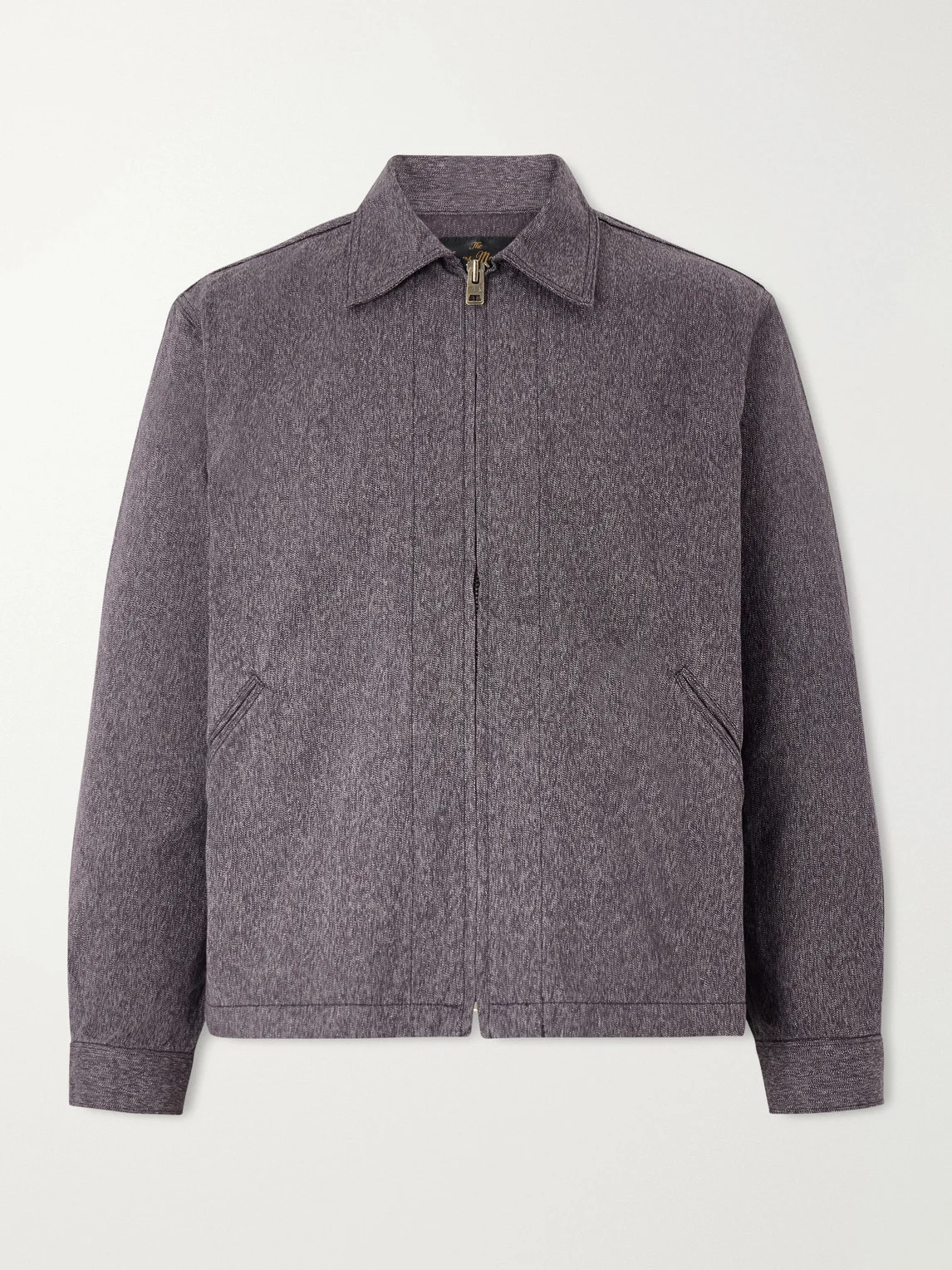 Mock Twist Denim Zip-Up Jacket - 1